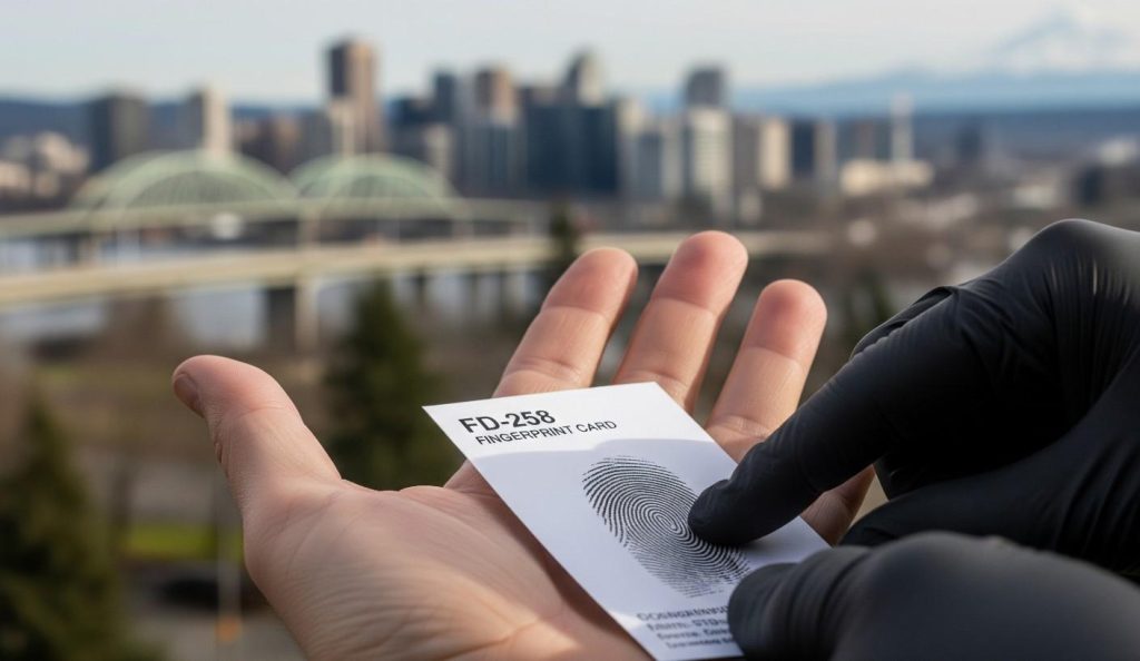 FD 258 fingerprint card