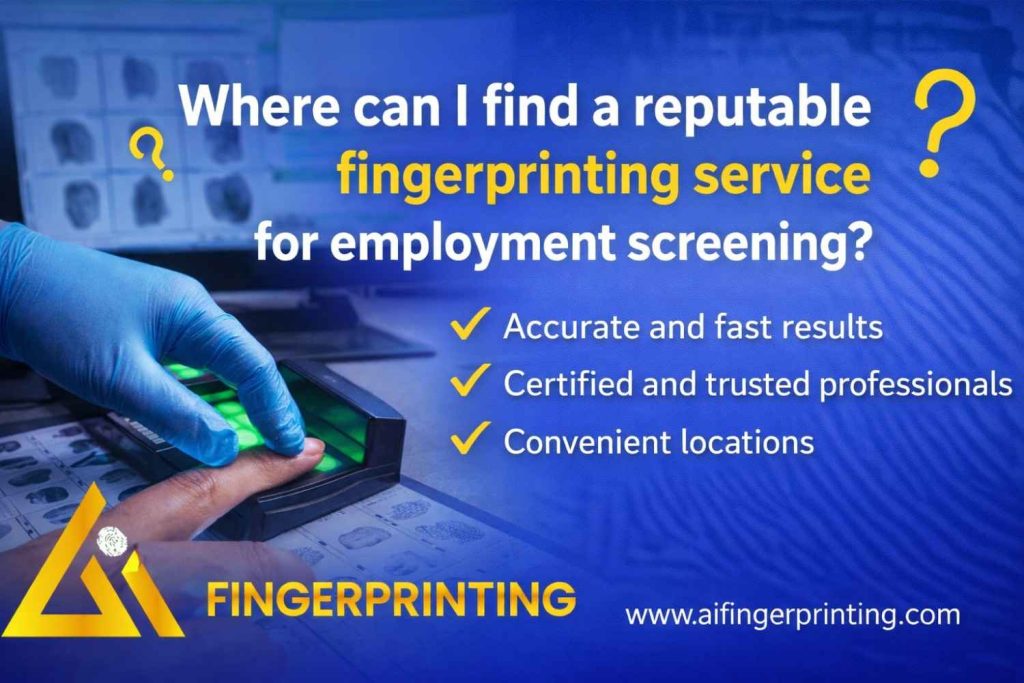 fingerprinting service for employment