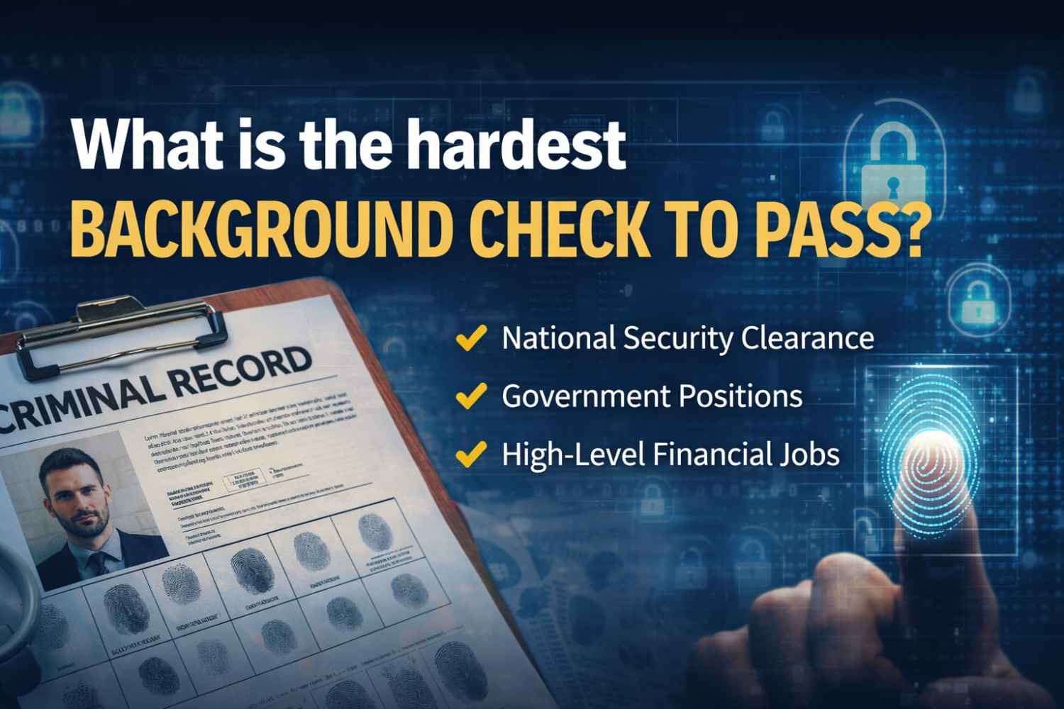 hardest background check