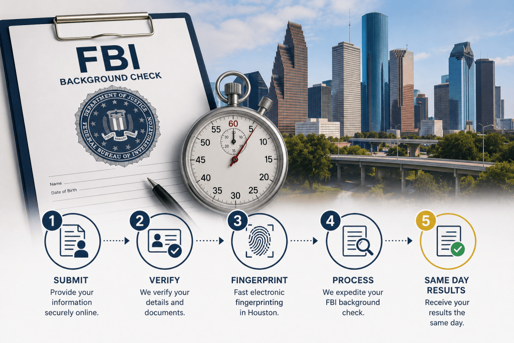 expedited FBI background check same day