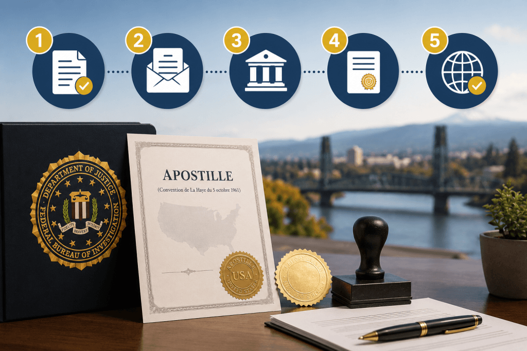 FBI apostille service Vancouver WA