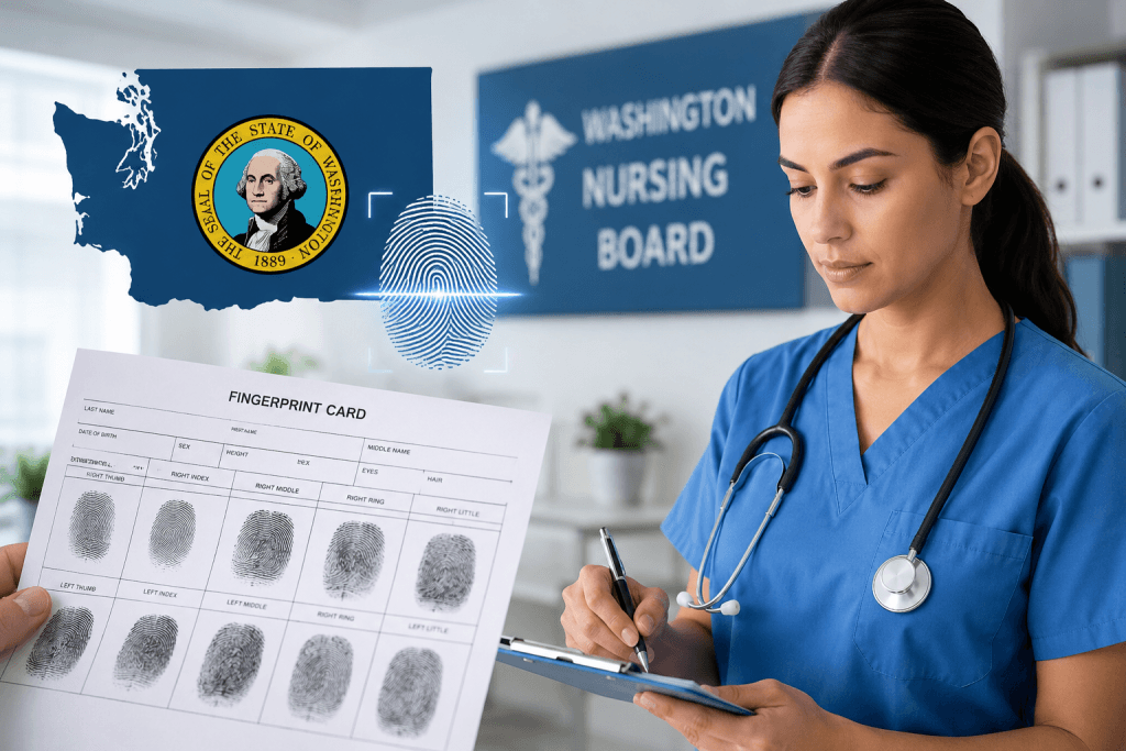 WA nursing license fingerprinting