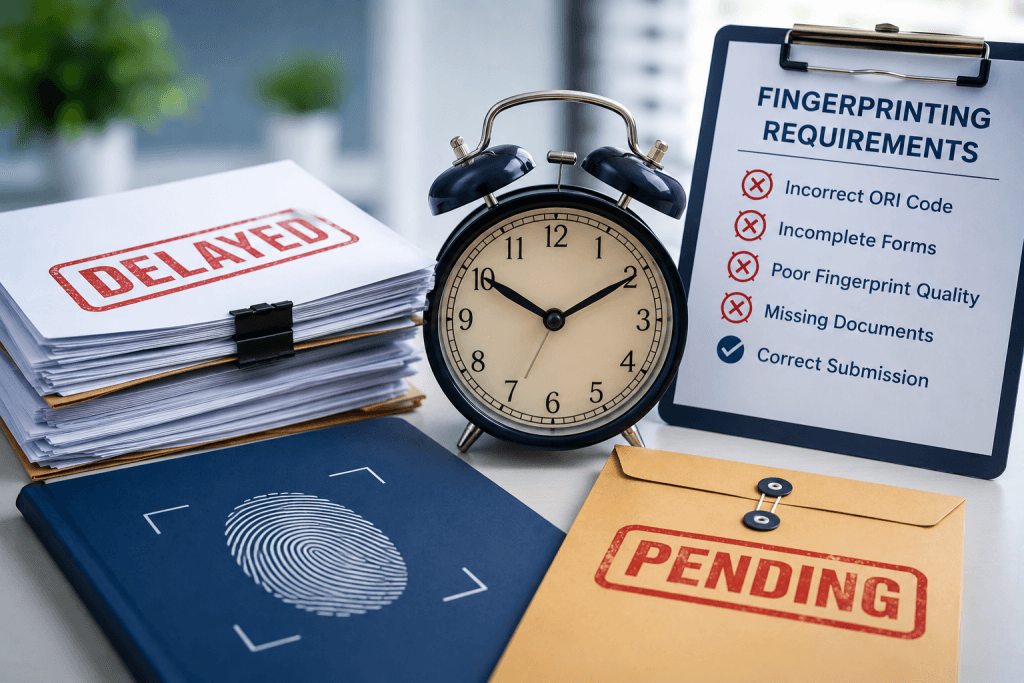 WA nursing license fingerprinting
