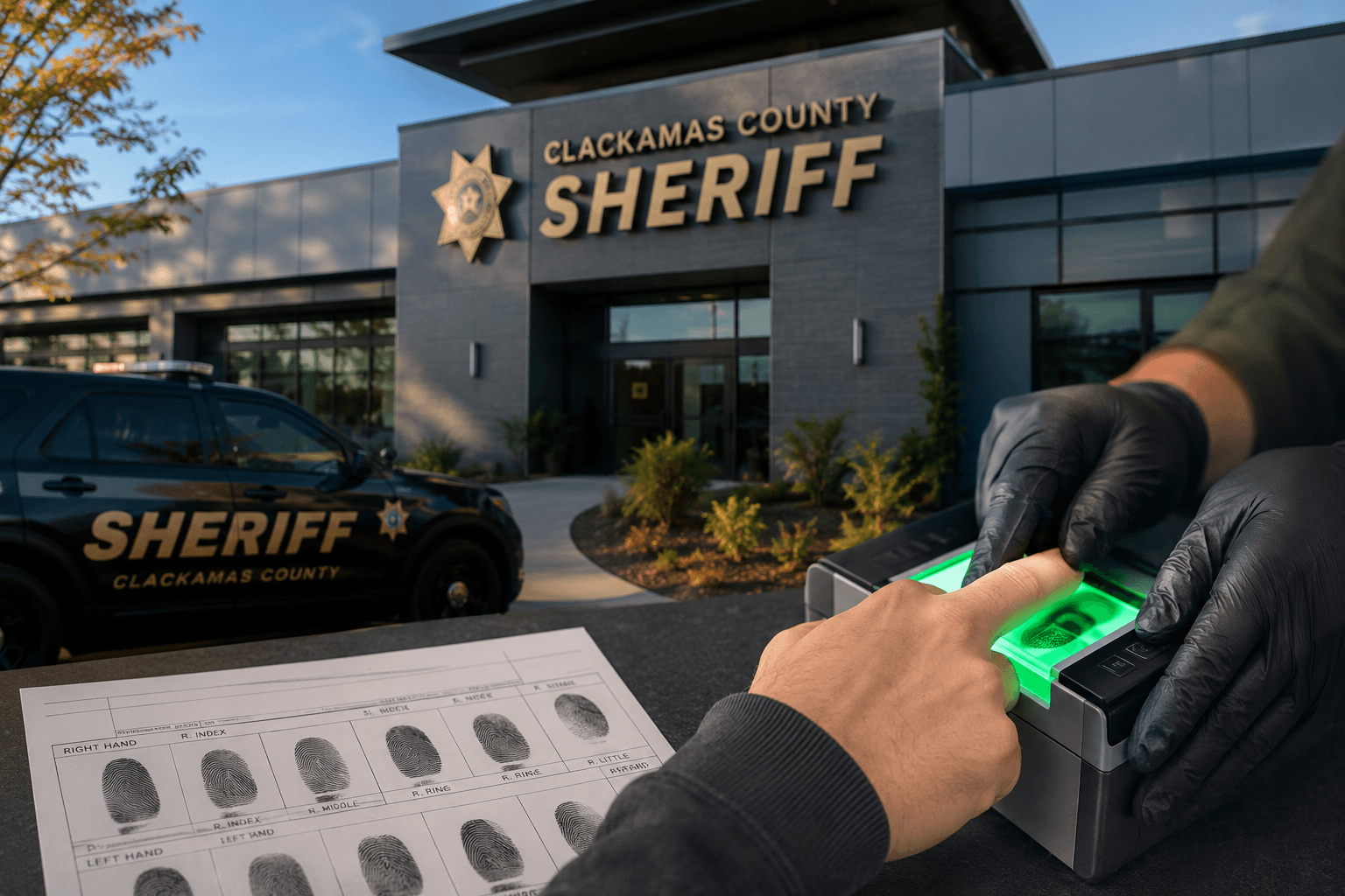 Clackamas Sheriff fingerprinting